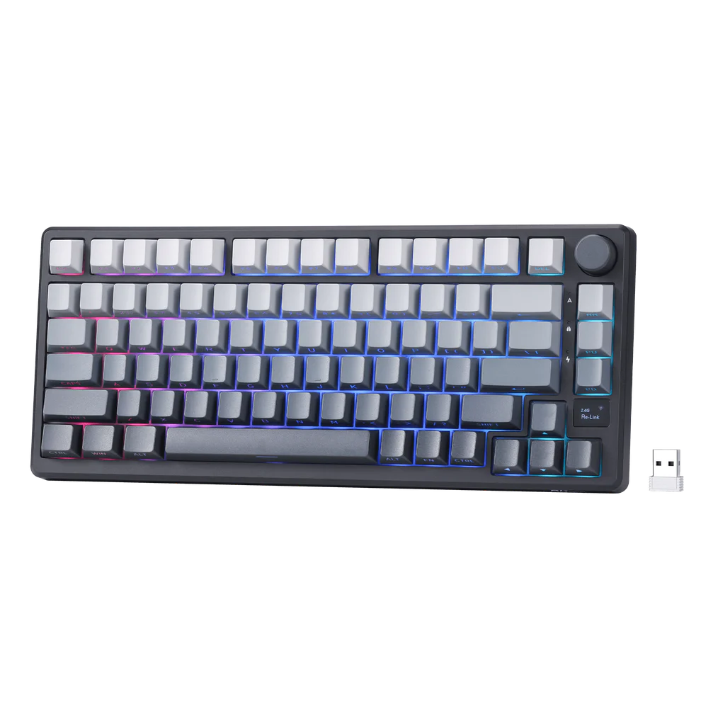 Teclado inalámbrico para juegos M75 75% (teclas PBT con impresión lateral)
