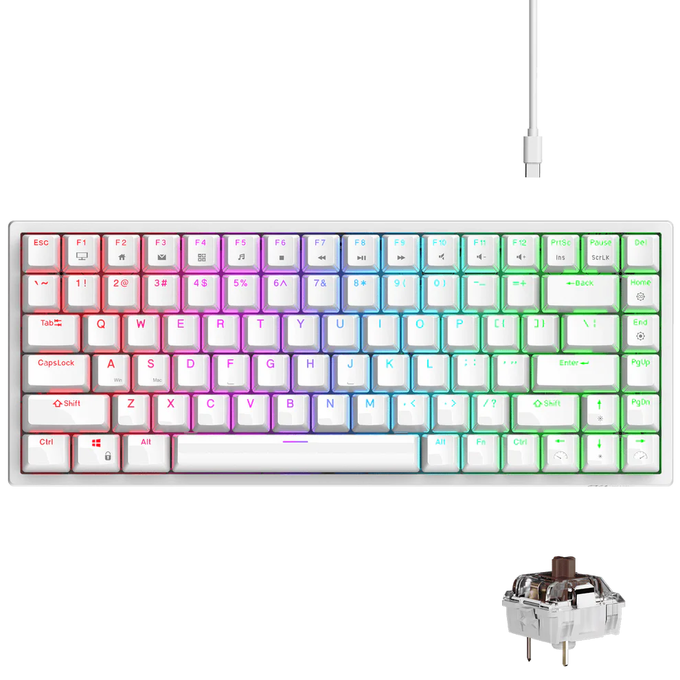 Teclado mecánico con cable RK84 75%